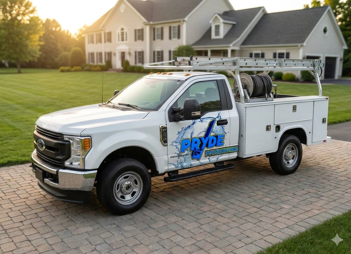 Pryde Power Washing truck